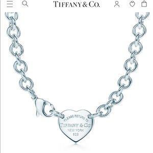 Authentic Tiffany heart tag choker